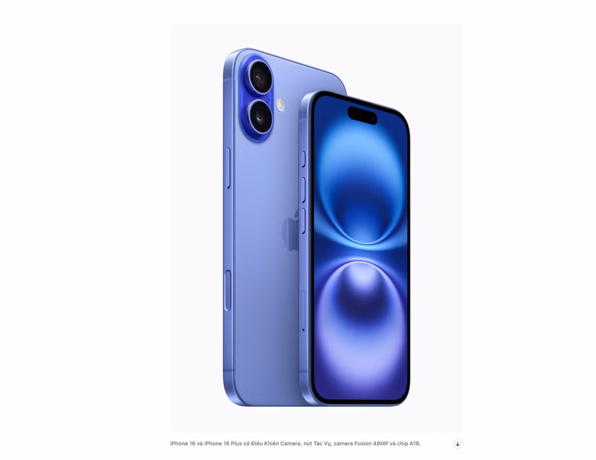 iPhone 16 có sự thay đổi về cụm camera. (Ảnh: Apple) iPhone 16 có sự thay đổi về cụm camera. (Ảnh: Apple)