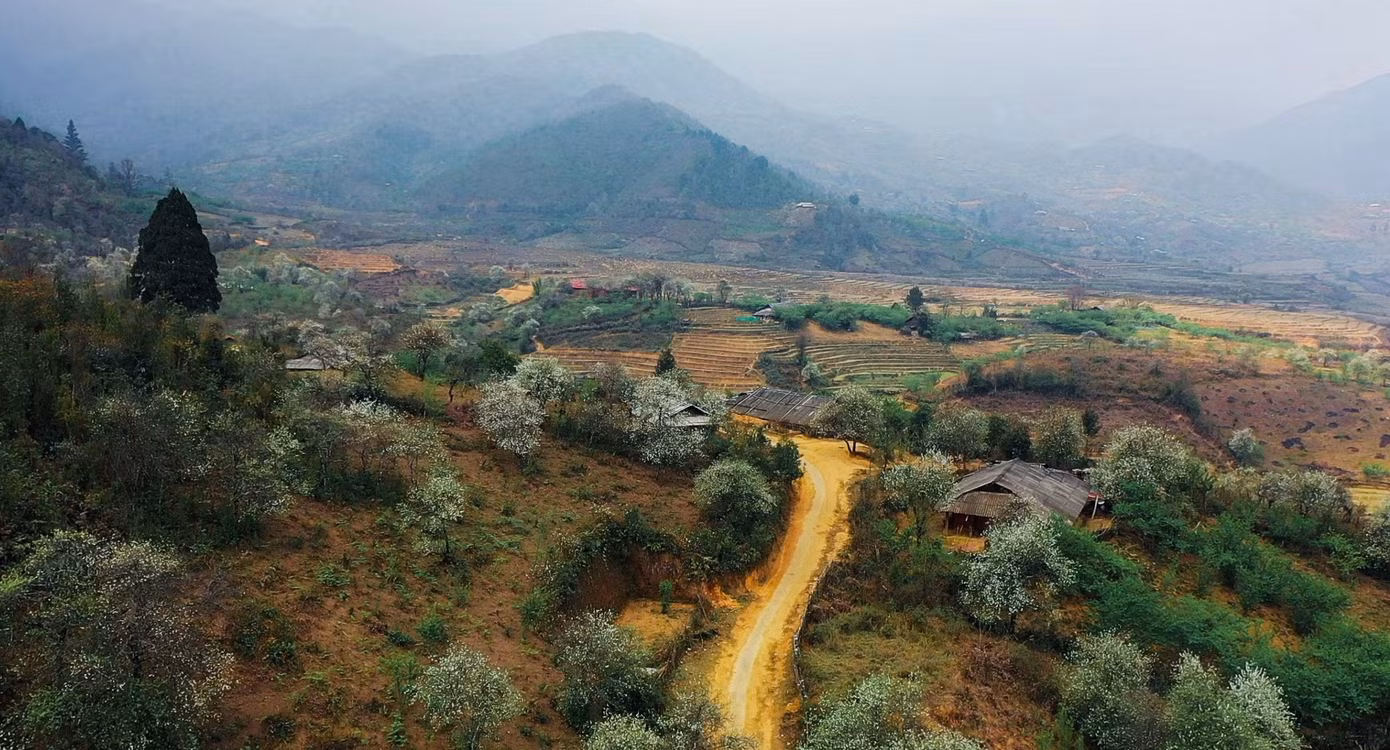 Lùng Cúng (thuộc xã Nậm Có, huyện Mù Cang Chải, tỉnh Yên Bái) là điểm cao nhất trong dãy Hoàng Liên Sơn. Nằm ở ranh giới giữa huyện Mù Cang Chải và huyện Văn Bàn của tỉnh Lào Cai, đỉnh cao 2.913 m so với mực nước biển, nơi đây có khí hậu mát mẻ quanh năm, thường được bao phủ bởi mây và sương mù. Ảnh: Nguyễn Trọng Cung.