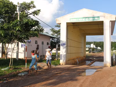 Trang trại chăn nuôi lợn của Công ty Bình Phước. Ảnh: Đại Dương