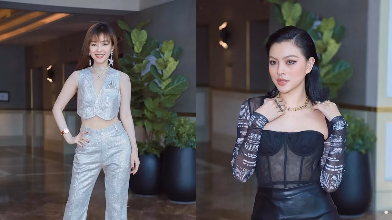 Góp mặt trong sự kiện còn có ca sĩ Đinh Hương và người đẹp Tú Hảo.