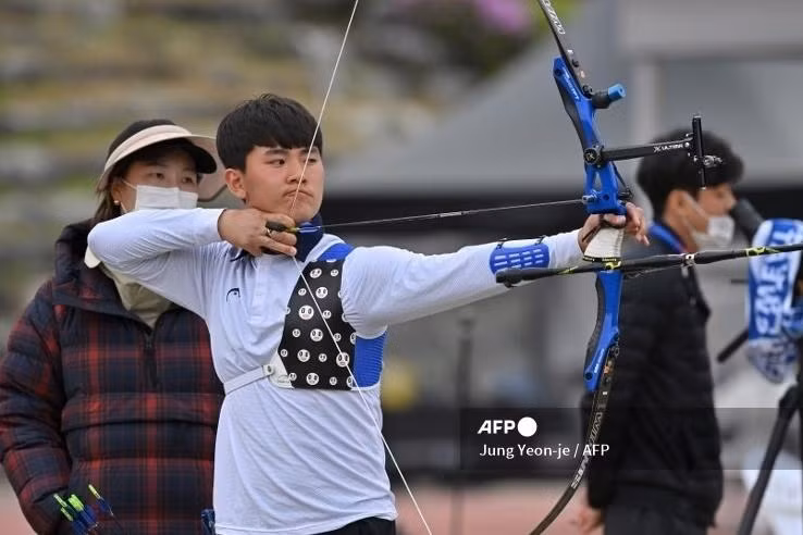 Kim Je Deok đã được miễn nghĩa vụ quân sự khi mang vinh quang về cho nước nhà tại Olympic Tokyo 2020. Ảnh: AFP Kim Je Deok đã được miễn nghĩa vụ quân sự khi mang vinh quang về cho nước nhà tại Olympic Tokyo 2020. Ảnh: AFP