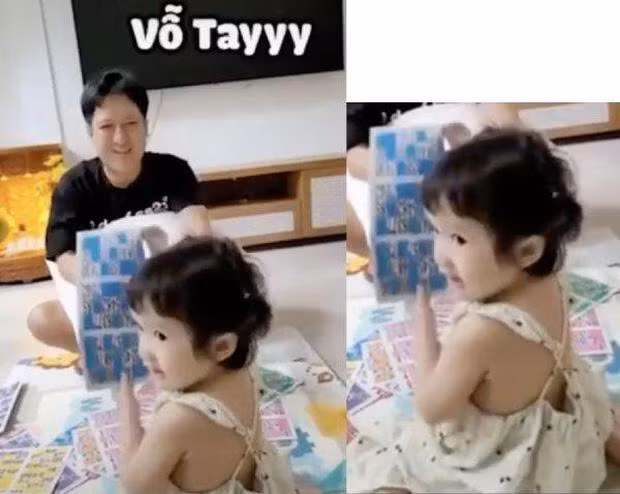Trong một đoạn clip trước đó, Trường Giang và Nhã Phương vô tình để lộ gương mặt của Destiny trên mạng xã hội.