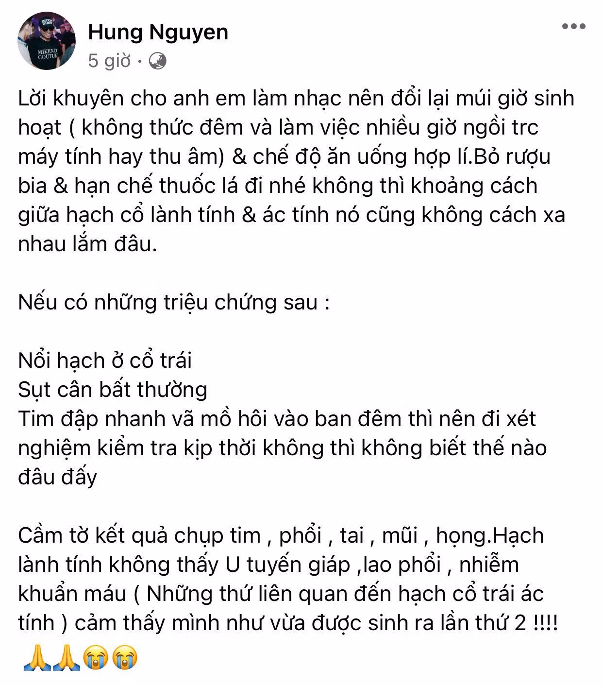 Bài viết của LK về căn bệnh hạch cổ khiến nhiều người quan tâm. Bài viết của LK về căn bệnh hạch cổ khiến nhiều người quan tâm.