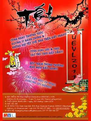 Chương trình đón Tết của sinh viên Việt Nam tại Lyon (Pháp). Chương trình đón Tết của sinh viên Việt Nam tại Lyon (Pháp)