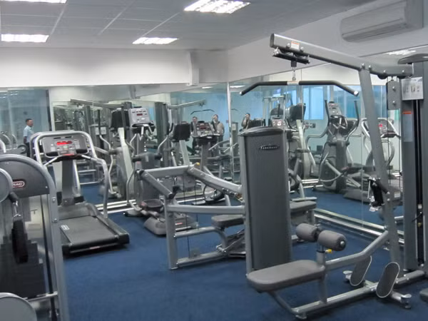 Phòng gym, căng-tin, mảng xanh của phường Bến Thành. Ảnh: Hữu Vinh . Phòng gym, căng-tin, mảng xanh của phường Bến Thành Ảnh: Hữu Vinh
