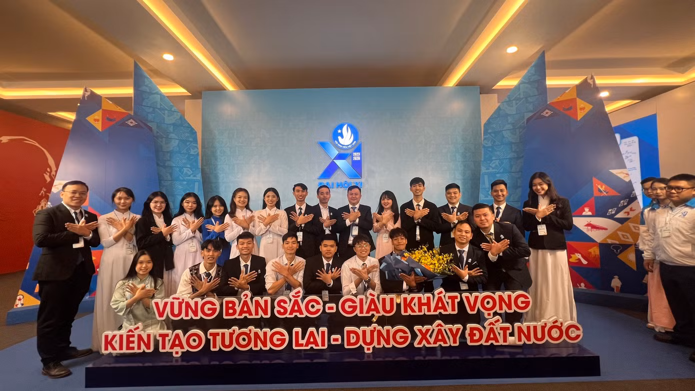 Đại biểu tham gia Đại hội đại biểu toàn quốc Hội Sinh viên Việt Nam lần thứ XI, nhiệm kỳ 2023-2028.