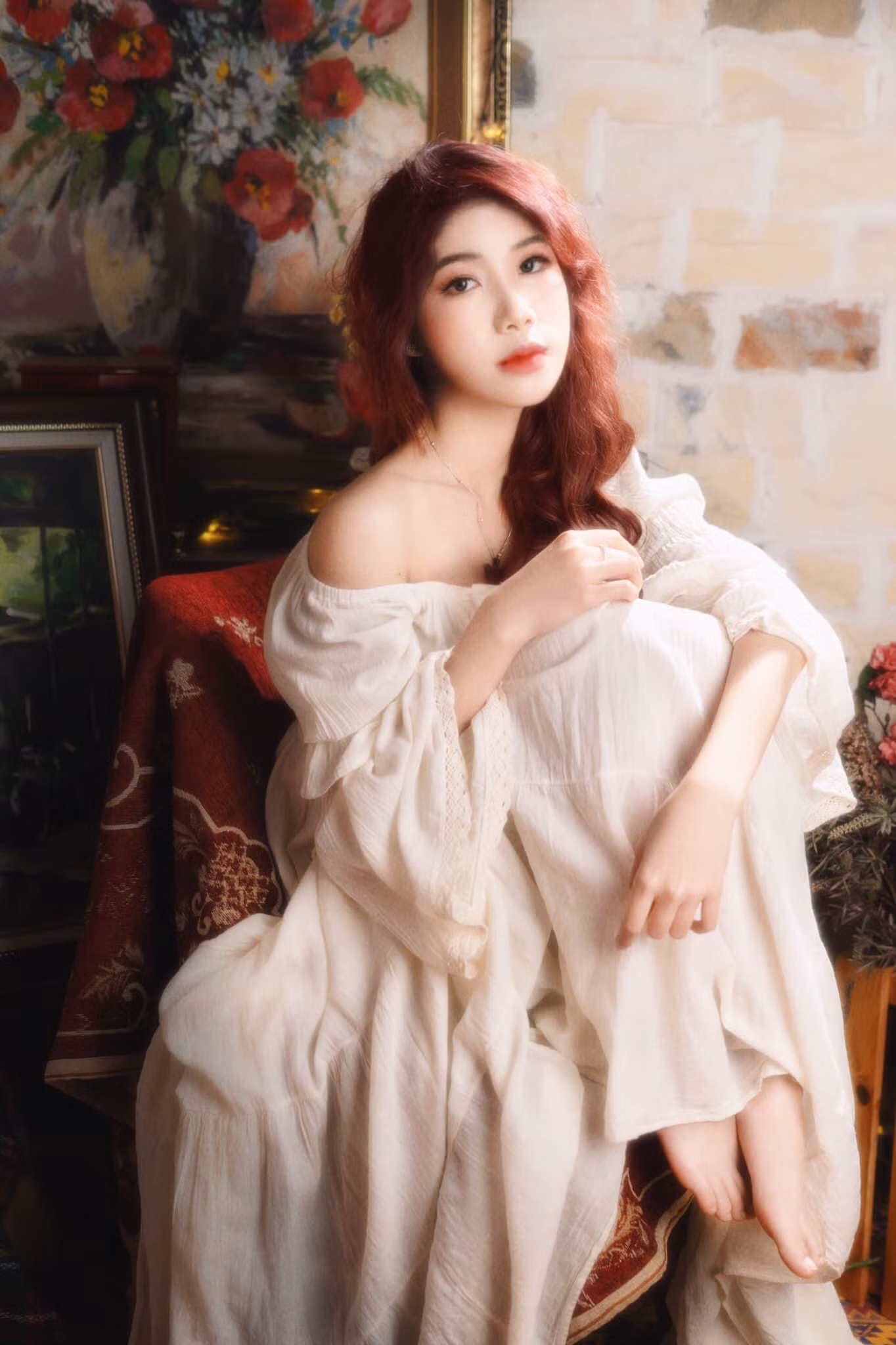 Lan Hương trong vai trò là mẫu ảnh.