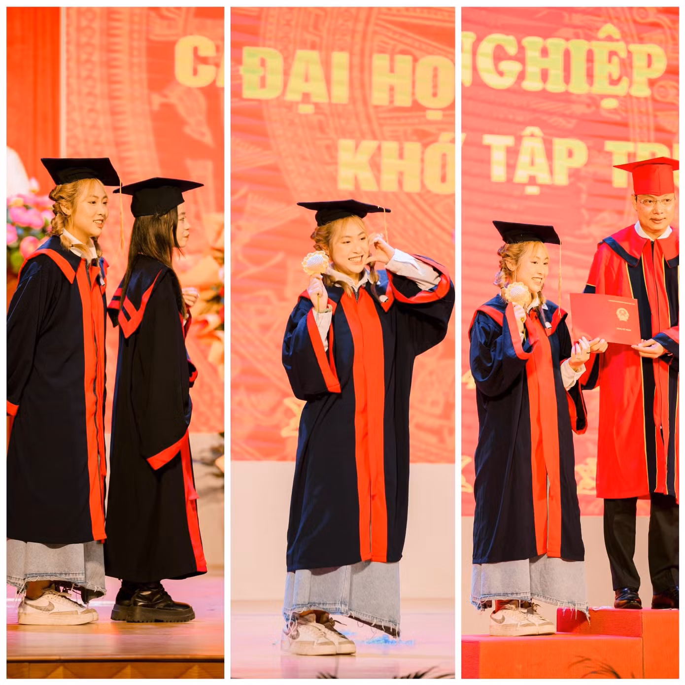 Khoảnh khắc tốt nghiệp của Mai Hoa. Khoảnh khắc tốt nghiệp của Mai Hoa.