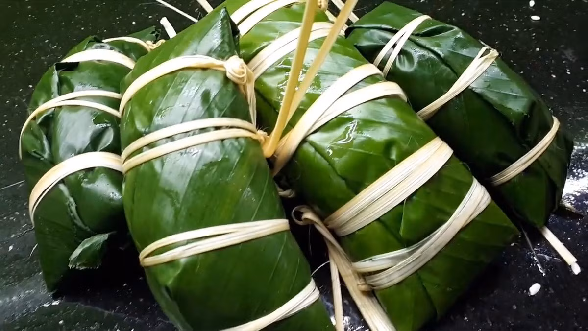 Bánh chưng gù - đặc trưng ngày Tết không thể thiếu đối với Trang.