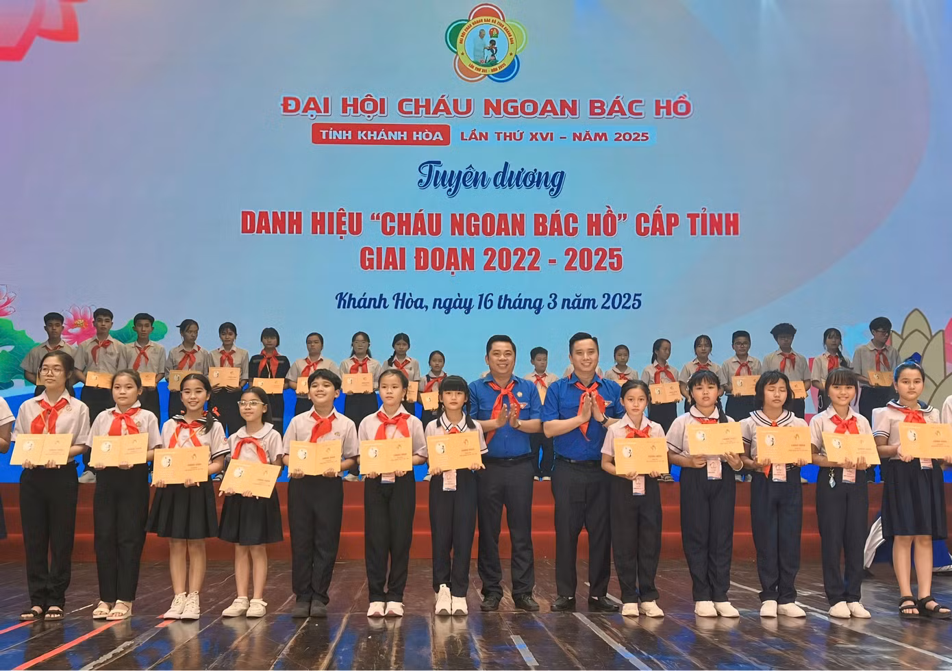 Tuyên dương 150 gương cháu ngoan Bác Hồ tỉnh Khánh Hòa giai đoạn 2022 - 2025. Tuyên dương 150 gương cháu ngoan Bác Hồ tỉnh Khánh Hòa giai đoạn 2022 - 2025.