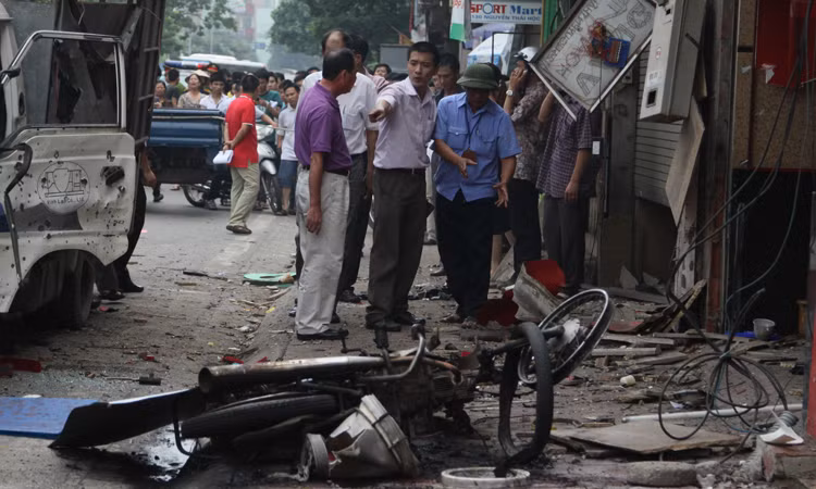 Hiện trường vụ nổ