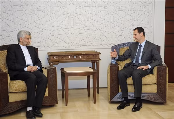 Tổng thống Syria đón tiếp chủ tịch Hội đồng an ninh Iran hôm 7-8. Tổng thống Syria đón tiếp chủ tịch Hội đồng an ninh Iran hôm 7-8