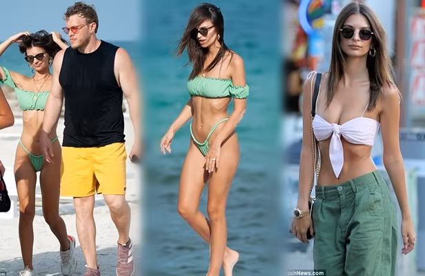 Emily Ratajkowski gợi tình giữa nắng gió biển Miami ảnh 9