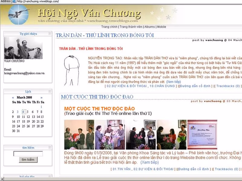 Trang web http://vanchuong.vnweblogs.com