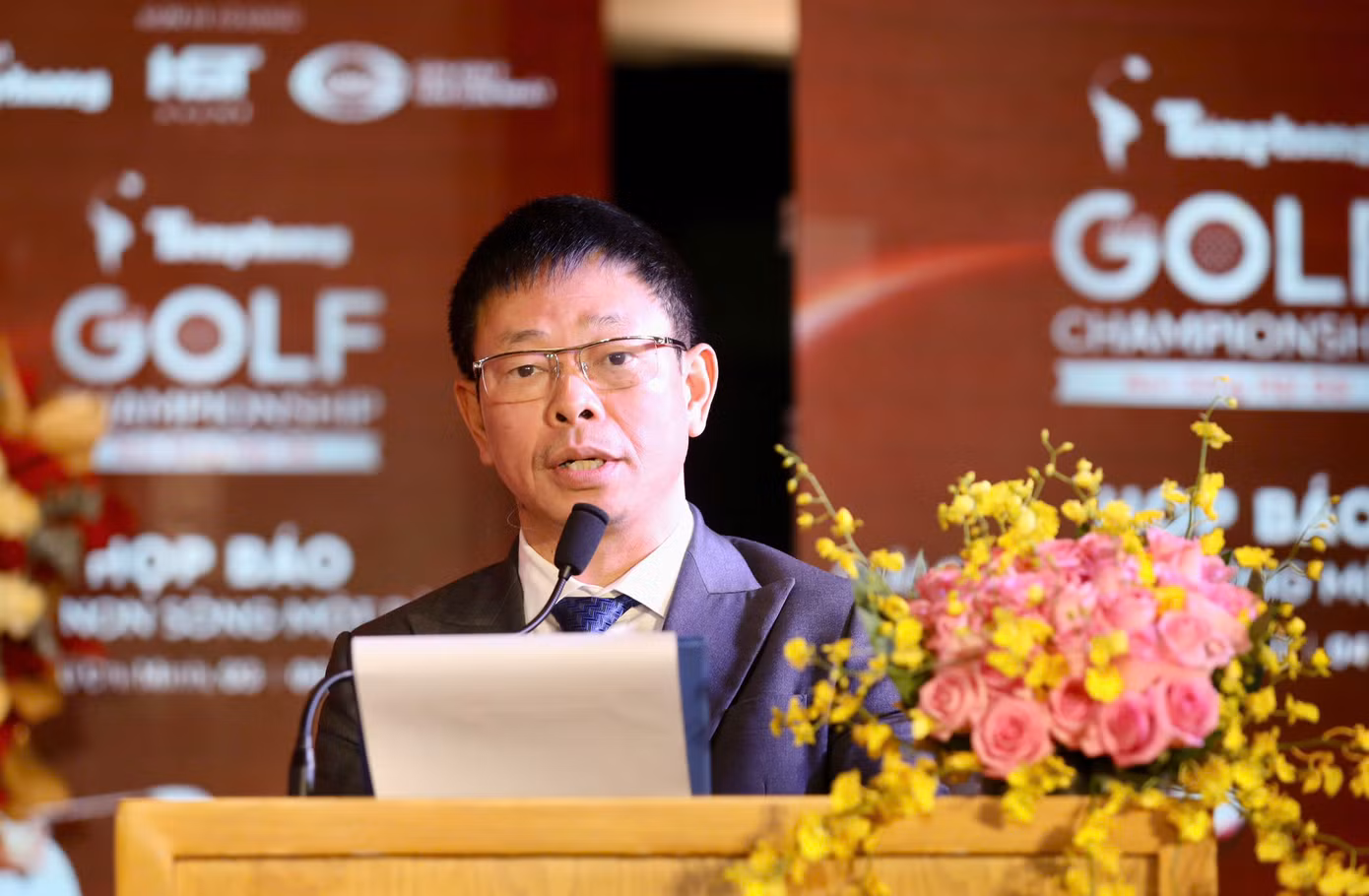 Nhà báo Phùng Công Sưởng thông tin về những ý nghĩa đặc biệt của Tiền Phong Golf Championship.