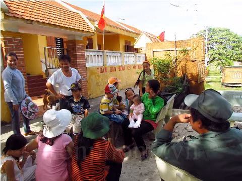 Khu dân cư đảo Sinh Tồn – ảnh Nguyễn Đình Quân 