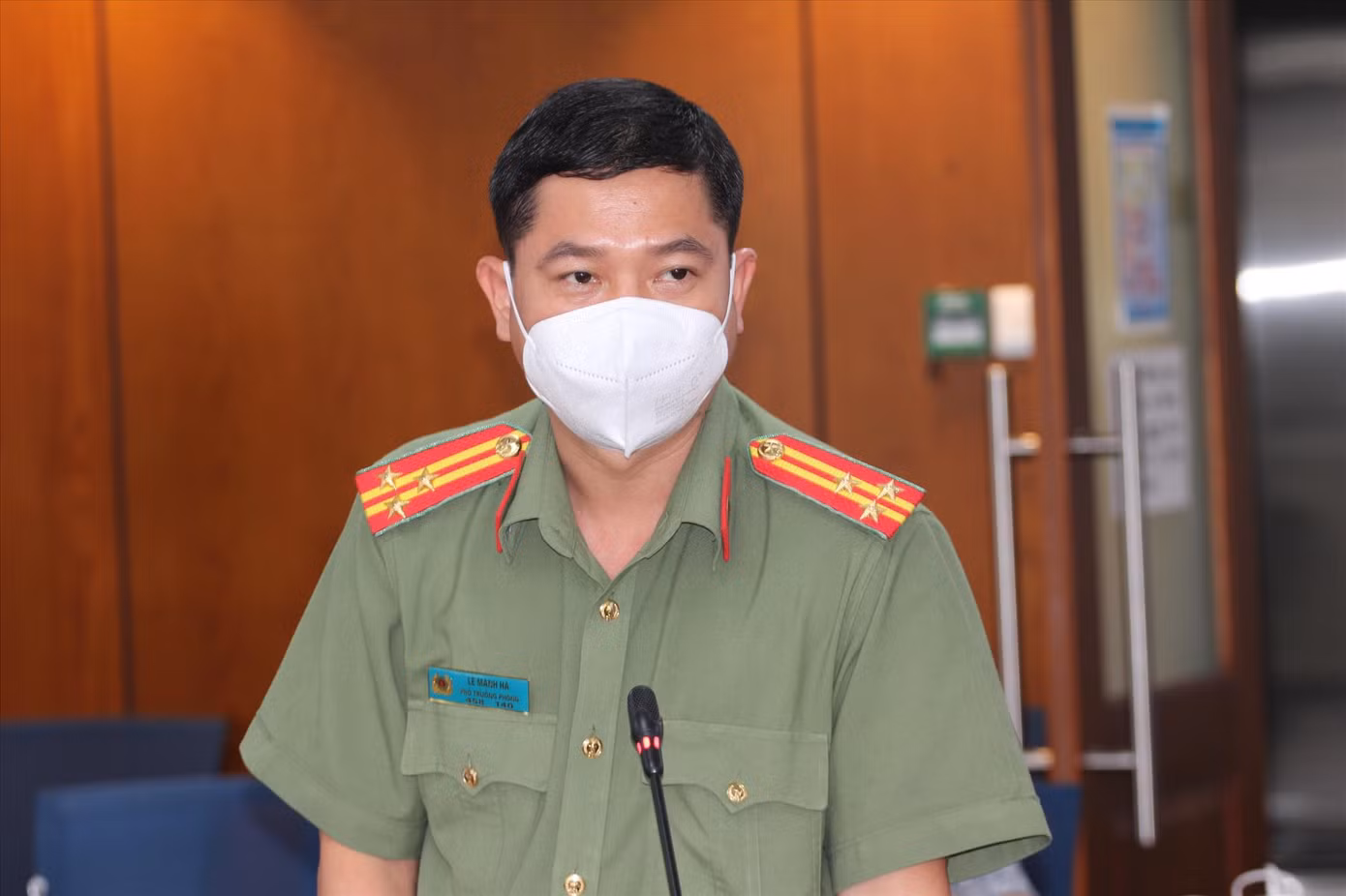 Ông Lê Mạnh Hà, Phó trưởng phòng Tham mưu Công an TPHCM Ông Lê Mạnh Hà, Phó trưởng phòng Tham mưu Công an TPHCM
