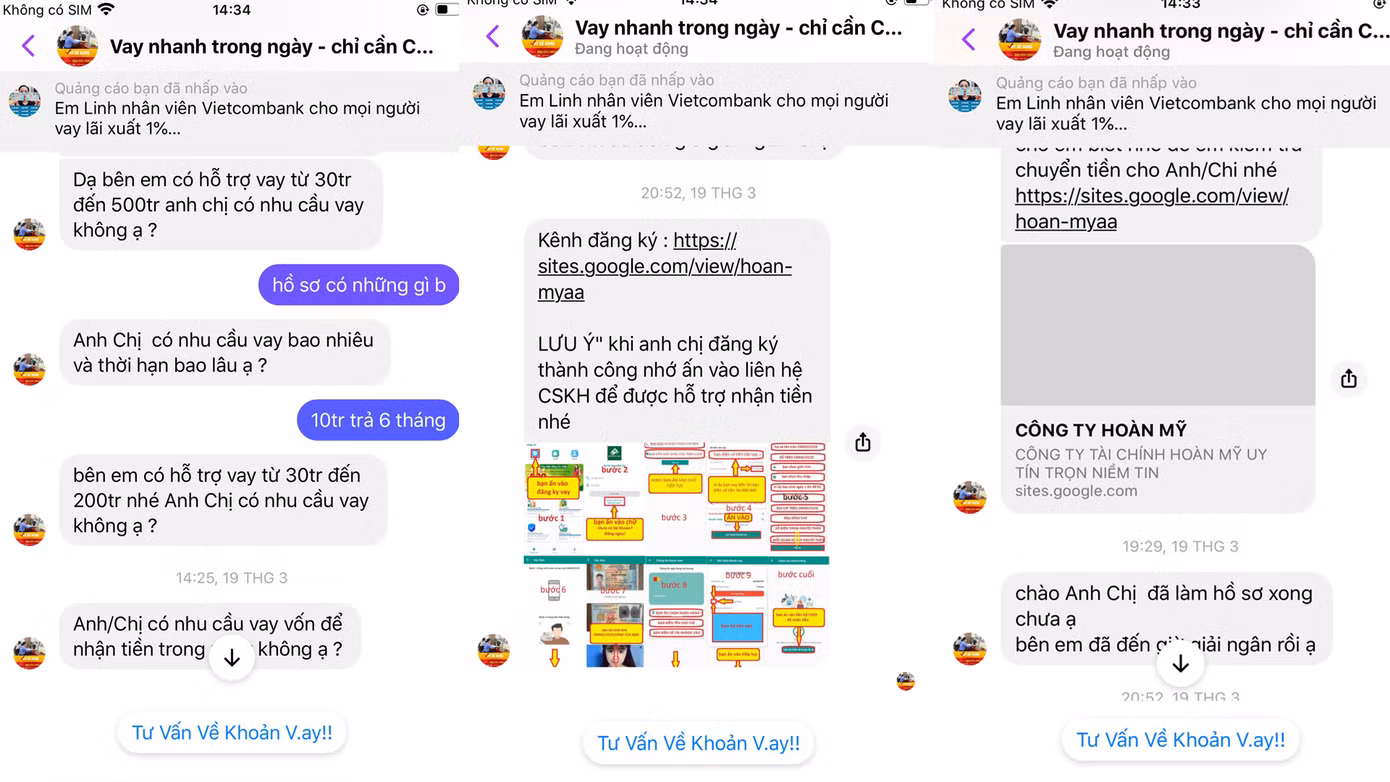 Các đối tượng sử dụng tài khoản ảo không có thông tin để tư vấn và đặc biệt không dùng số điện thoại để gọi nhằm tránh bị phát hiện. Các đối tượng sử dụng tài khoản ảo không có thông tin để tư vấn và đặc biệt không dùng số điện thoại để gọi nhằm tránh bị phát hiện.