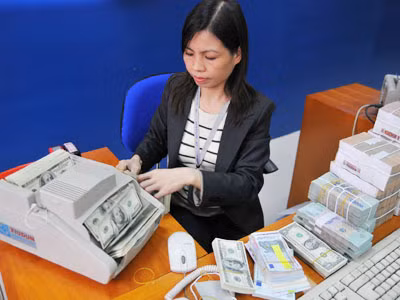 Việc điều chỉnh tỷ giá giúp các doanh nghiệp thoát cảnh bán USD giá thấp, mua giá cao	Ảnh: Hồng Vĩnh