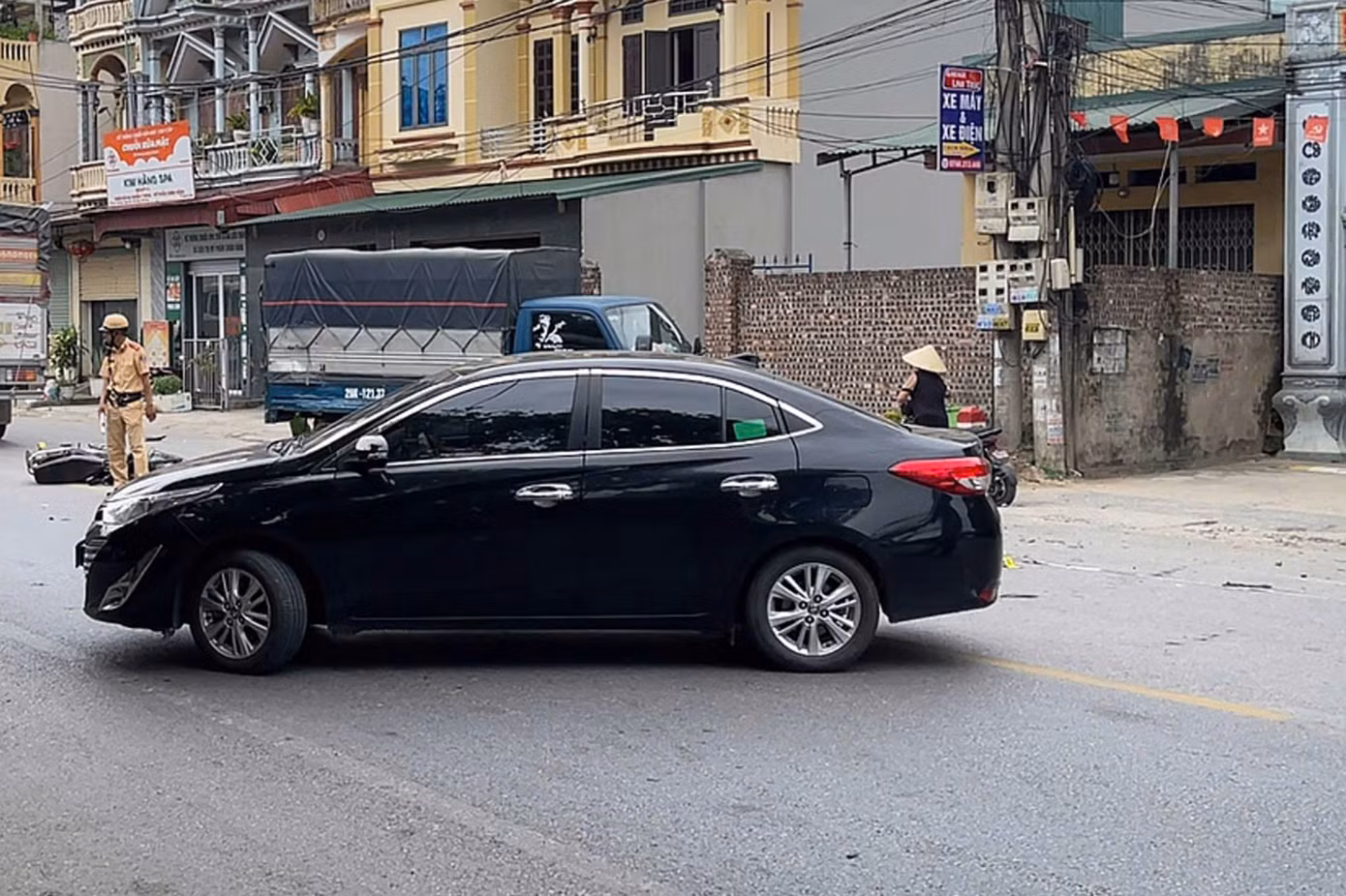 Hiện trường vụ tai nạn. Ảnh: Đ.X