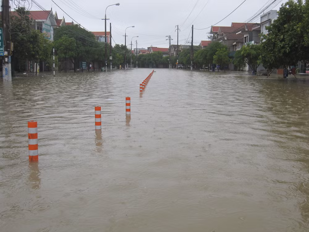 Ngập lụt ở TP Hà Tĩnh