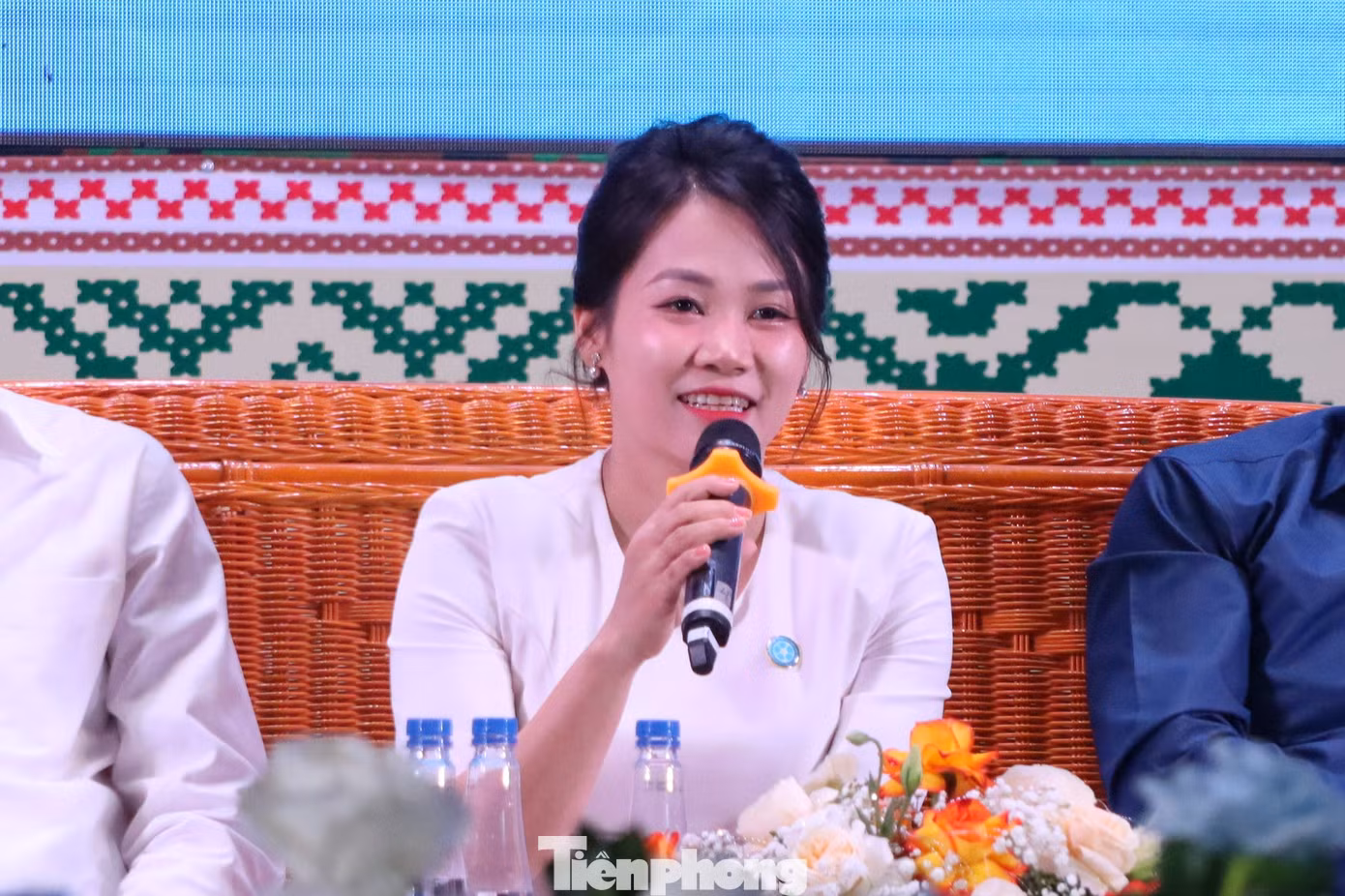 Chị Nguyễn Thị Thương - Phó Chủ tịch Hội Doanh nhân trẻ tỉnh Hòa Bình chia sẻ về quá trình khởi nghiệp.