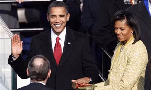 Ông Obama tuyên thệ nhậm chức lần 1