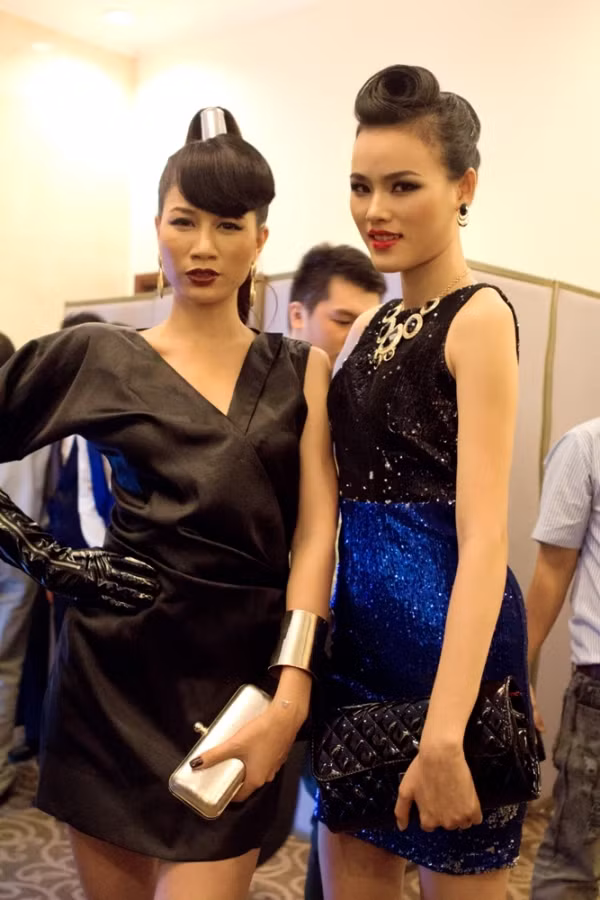 Tuyết Lan và người mẫu Trang Trần
