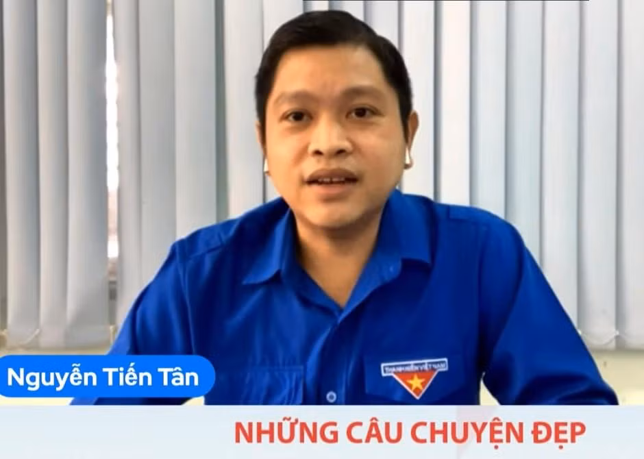 Anh Nguyễn Tiến Tân, Phó Bí thư Tỉnh Đoàn Tây Ninh - Ảnh chụp màn hình Anh Nguyễn Tiến Tân, Phó Bí thư Tỉnh Đoàn Tây Ninh - Ảnh chụp màn hình