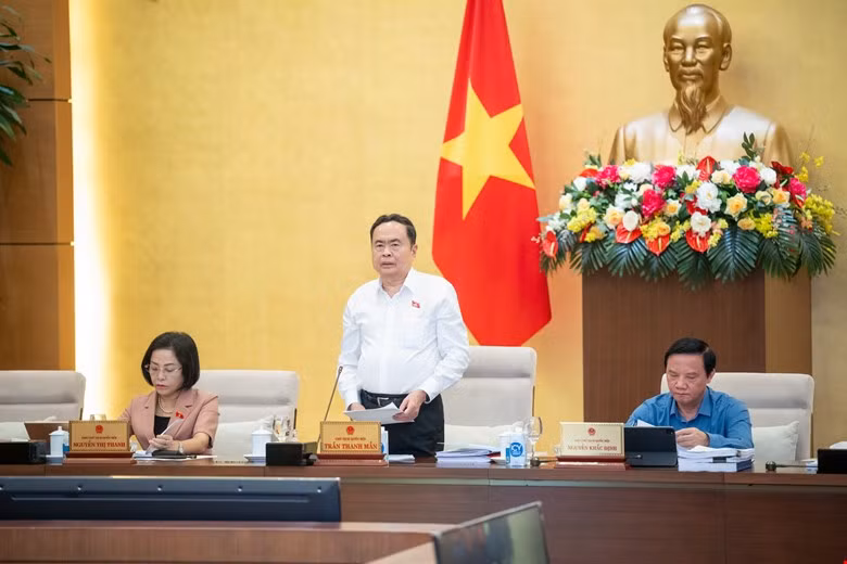 Chủ tịch Quốc hội Trần Thanh Mẫn phát biểu khai mạc. Ảnh: QH Chủ tịch Quốc hội Trần Thanh Mẫn phát biểu khai mạc. Ảnh: QH