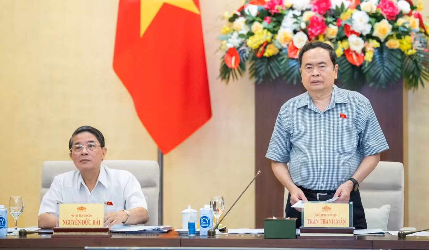 Chủ tịch Quốc hội Trần Thanh Mẫn phát biểu chỉ đạo. Ảnh: QH.