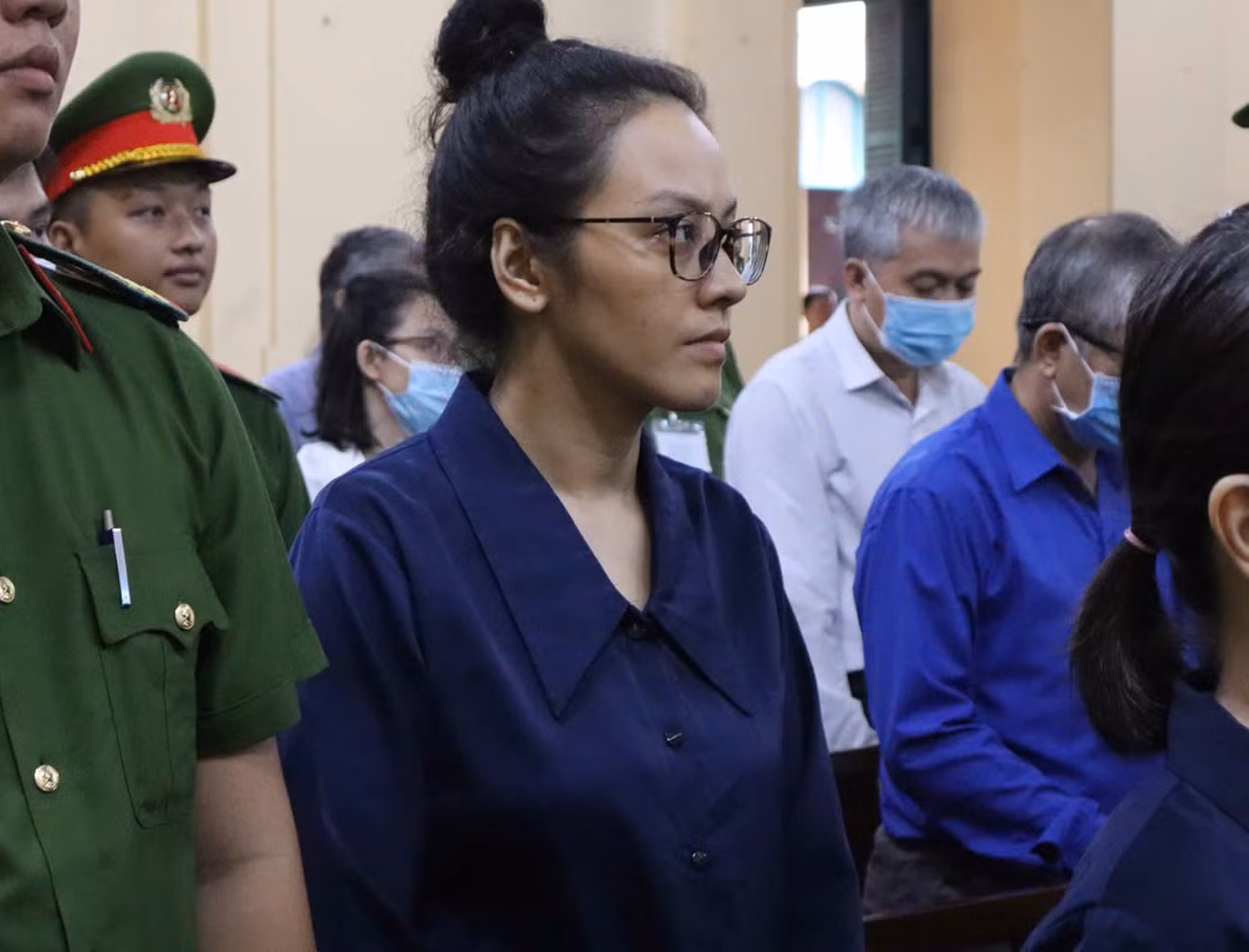 Bị cáo Trương Huệ Vân tại phiên tòa. Ảnh: Tân Châu
