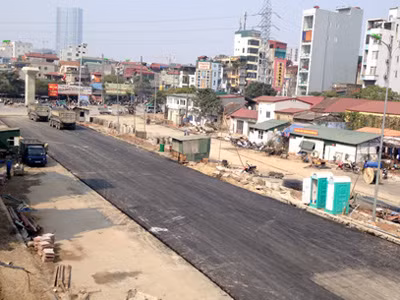 Làn đường đã được thảm nhựa