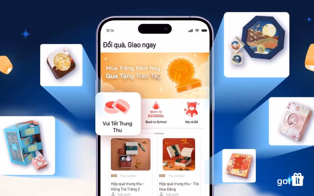 Thỏa mãn mọi sở thích với phiếu quà Trung Thu tại Got It