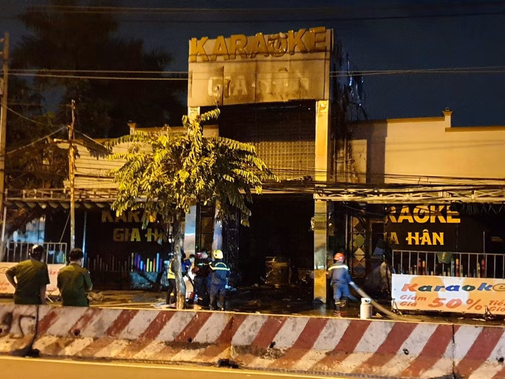 Hiện trường vụ cháy.