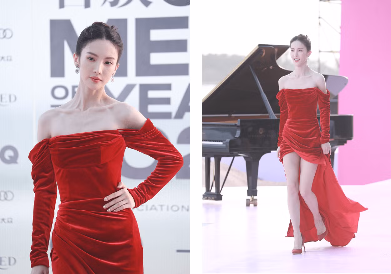 Sở hữu chiều cao 1m7 và vóc dáng mảnh mai, nữ diễn viên sinh năm 1990 khiến người nhìn không thể rời mắt, nhất là đôi chân dài miên man đáng ngưỡng mộ. Sở hữu chiều cao 1m7 và vóc dáng mảnh mai, nữ diễn viên sinh năm 1990 khiến người nhìn không thể rời mắt, nhất là đôi chân dài miên man đáng ngưỡng mộ.