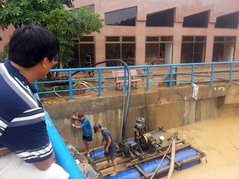Nhà máy thủy điện An Khê - Ka Nak bị vùi lấp do lũ