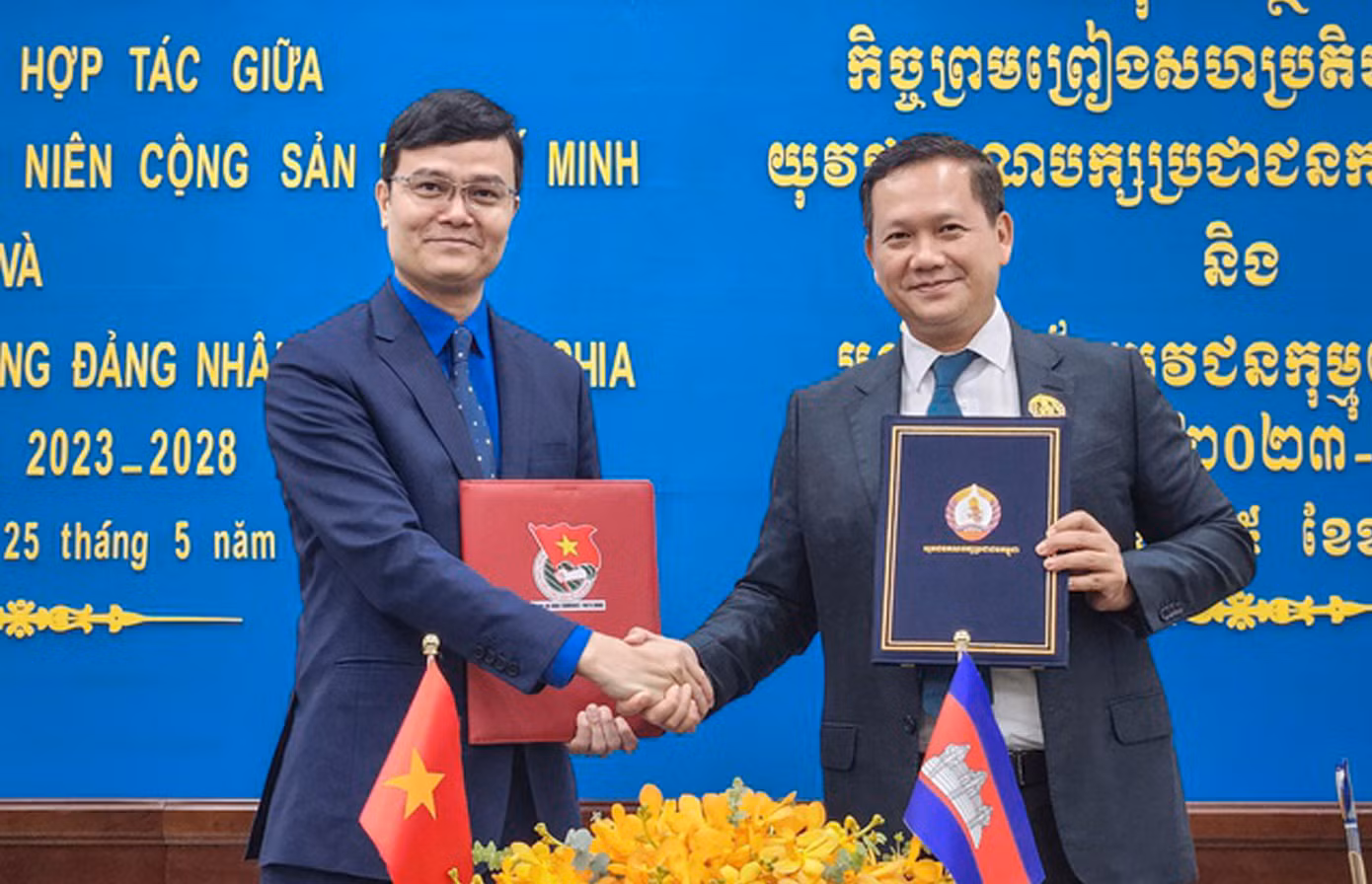 Ngày 25/5/2023, Bí thư thứ nhất T.Ư Đoàn TNCS Hồ Chí Minh Bùi Quang Huy và Đại tướng Hun Manet (hiện là Thủ tướng Campuchia) ký kết thỏa thuận hợp tác giữa T.Ư Đoàn TNCS Hồ Chí Minh và Ban Thanh niên Đảng Nhân dân Campuchia giai đoạn 2023 - 2028.