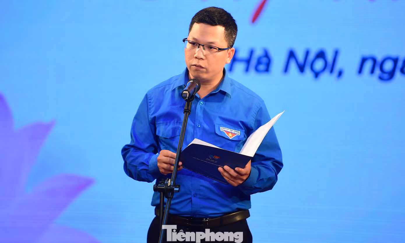 Anh Nguyễn Ngọc Điệp phát biểu tại chương trình. Ảnh: Xuân Tùng