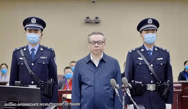 Bai Tianhui bị xét xử tại tòa. (Ảnh: Xinhua)
