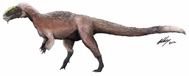 Phác họa loài khủng long Yutyrannus. 