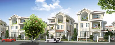 Nhà phố của Mỹ Phú 3 được thiết kế gồm những đường nét đơn giản, khỏe khoắn