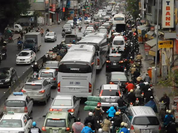 Vụ tai nạn đã gây ách tắc giao thông hàng giờ đồng hồ