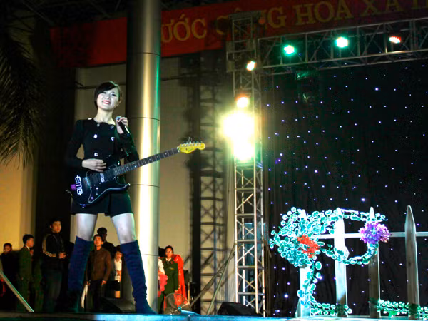 Thí sinh Ngô Thị Thủy trong vở kịch 