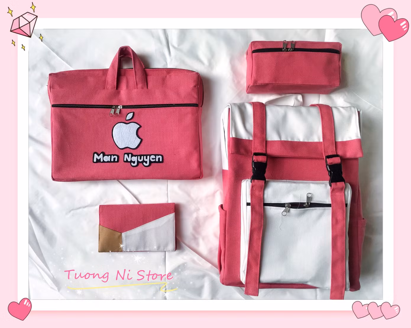 Các sản phẩm hand-made được làm bởi mẹ và Trúc Mai. (Ảnh: Trúc Mai)