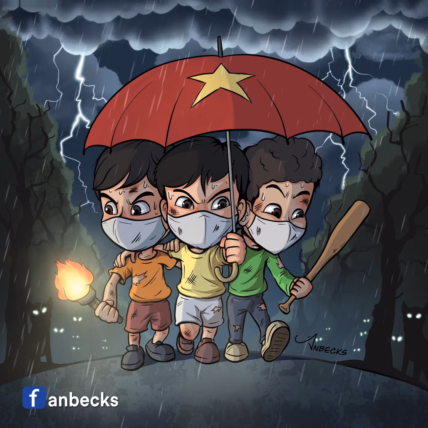 Những bức tranh biếm họa truyền cảm hứng của họa sĩ Hà An. Những bức tranh biếm họa truyền cảm hứng của họa sĩ Hà An.