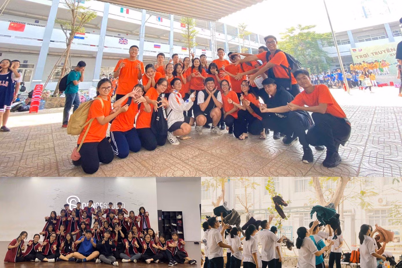 Minh Huy cùng các bài biên đạo đã đoạt giải cao tại các trường THPT.