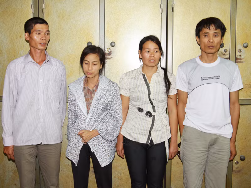 Từ trái qua phải: Huy, Nga, Hiền, Long. Ảnh: Tuấn Nguyễn