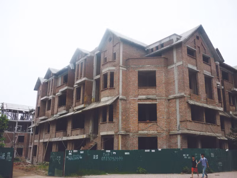 Khu biệt thự tại Linh Đàm. Ảnh: Ngọc Mai