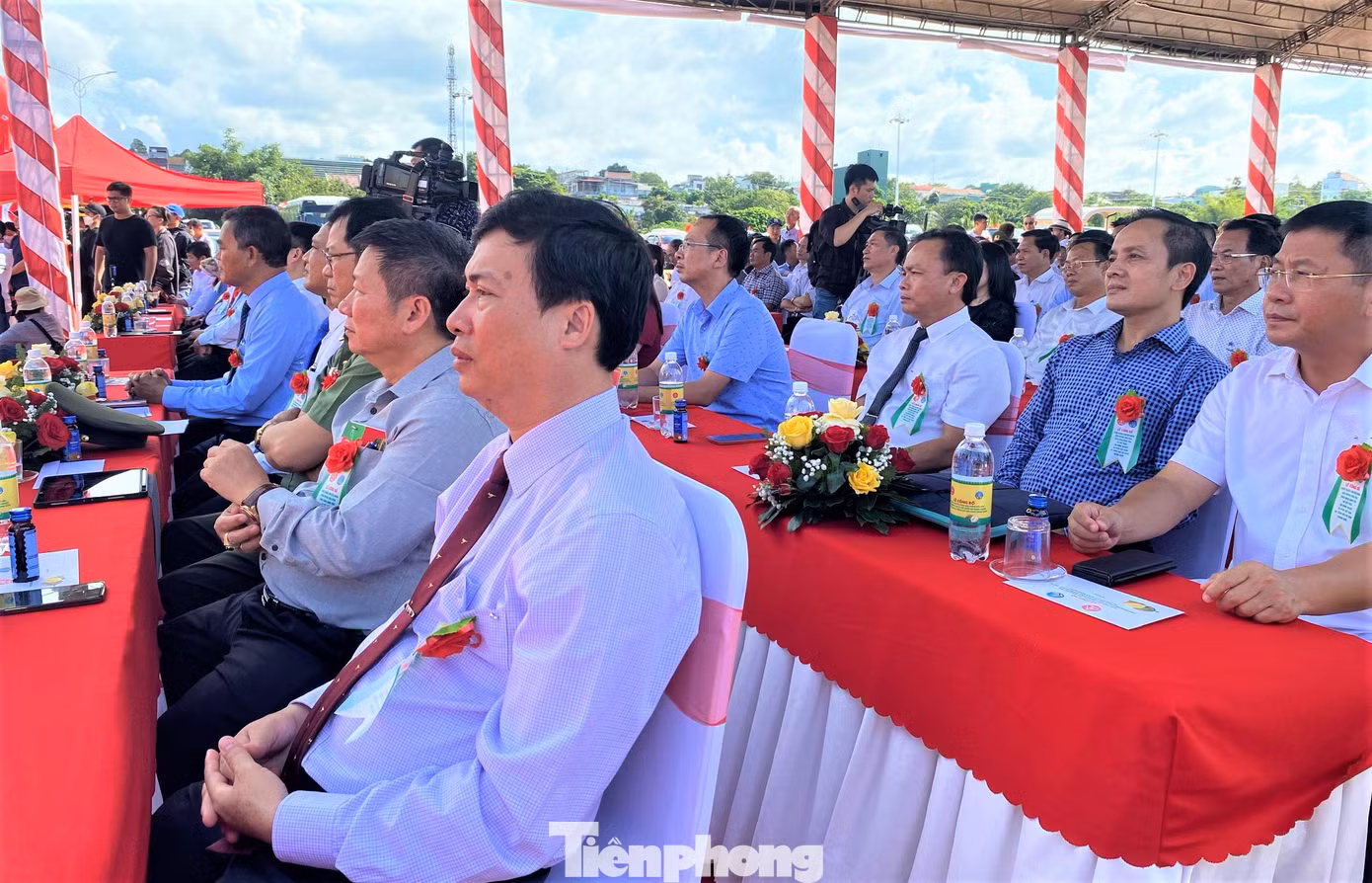 Lễ công bố xuất khẩu chuyến hàng sầu riêng được diễn ra tại huyện Krông Pắc
